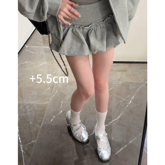 Damen elegante Mary Jane Ballerinas mit dekorativem Riemchen und komfortablem Fußbett R&B