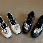 Damen modische Ballerinas mit floralem Akzent R&B