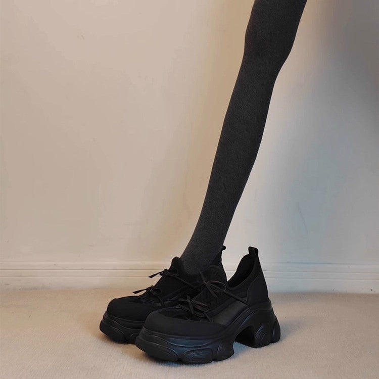 Damen modische Sneaker mit voluminösem Sohlenprofil und atmungsaktiver Oberfläche R&B