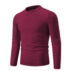 Herren klassischer Rundhals-Pullover aus weichem Strick R&B