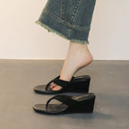 Damen Elegante Wedge-Pantoletten R&B