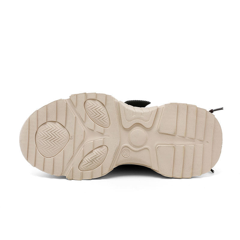 Damen Sportliche Chunky Sneakers mit exklusivem Mustermix und strapazierfähigem Obermaterial R&B