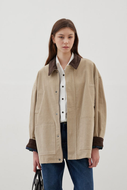 Damen oversized lässige Jacke R&B