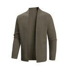 Herren Strickjacke mit offenem Kragen R&B