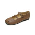 Damen Ballerinas mit eleganter Schnalle und hochwertigem Leder