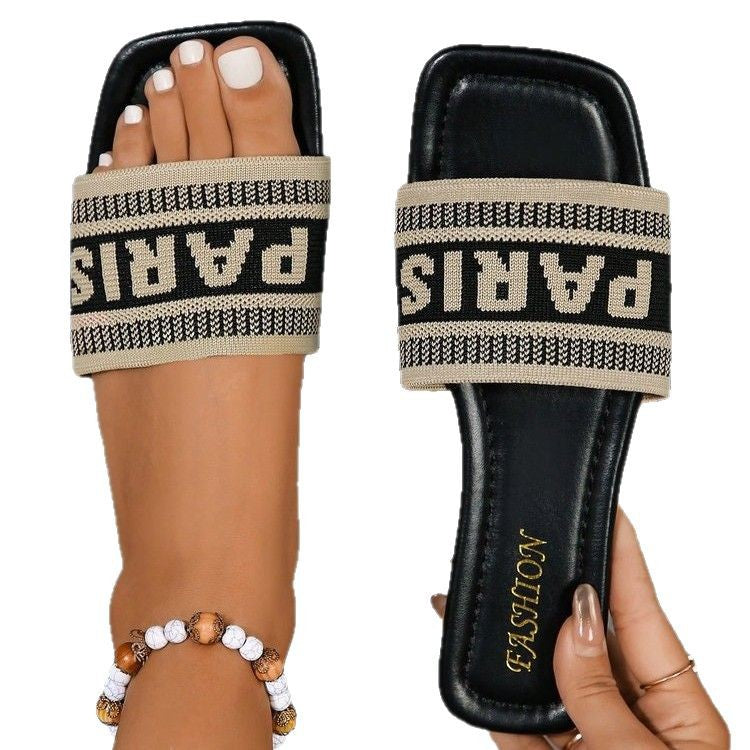 Damen modische Slipper mit weichem Fußbett und verstellbarem Riemen R&B