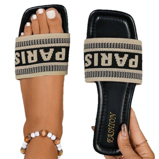 Damen modische Slipper mit weichem Fußbett und verstellbarem Riemen R&B