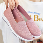 Damen Bequeme Slip-On Sneakers mit atmungsaktivem Strickdesign R&B