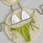 Damen Triangel-Bikini mit einzigartigen Schmuckdetails R&B