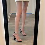 Damen elegante Stiletto Sandalen mit funkelnden Strassdetails R&B