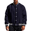 Herren lässige Bomberjacke mit strukturiertem Design R&B
