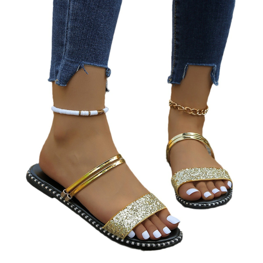 Damen Strass-Sandalen R&B