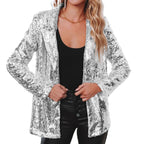 Damen Glitzerblazer mit schimmernden Pailletten und elegantem Schnitt R&B