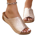 Damen Komfortable Clogs mit Glitzer-Design und anatomischem Fußbett R&B