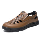Herren Komfortable Slip-On Lederschuhe mit belüftetem Design R&B