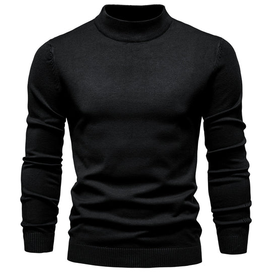 Herren Rollkragenpullover aus weichem Strickmaterial mit feiner Rippstruktur R&B