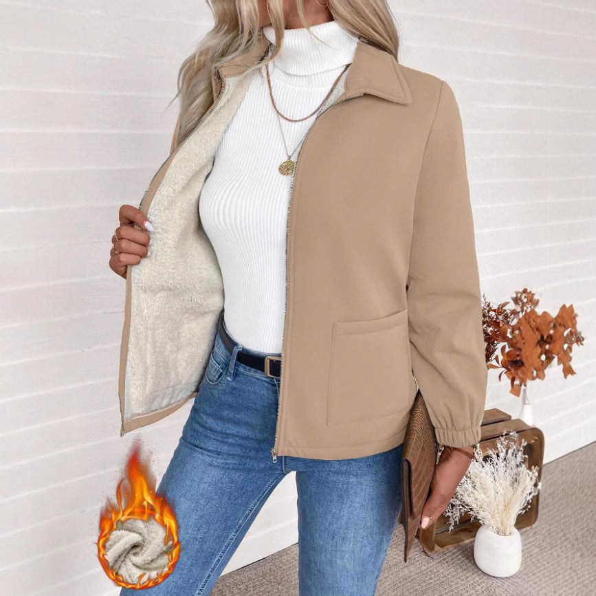 Damen Freizeitjacke mit Frontreißverschluss und praktischen Taschen R&B
