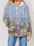 Damen modische Übergangsjacke mit Kapuze R&B