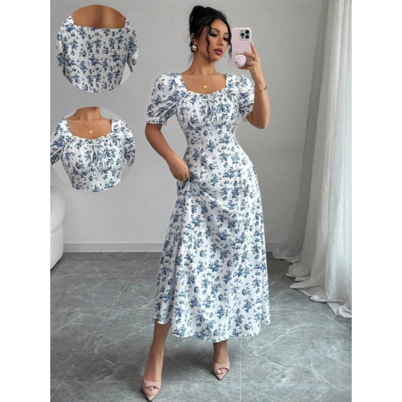 Damen Maxi-Kleid im romantischen Blumenmuster R&B