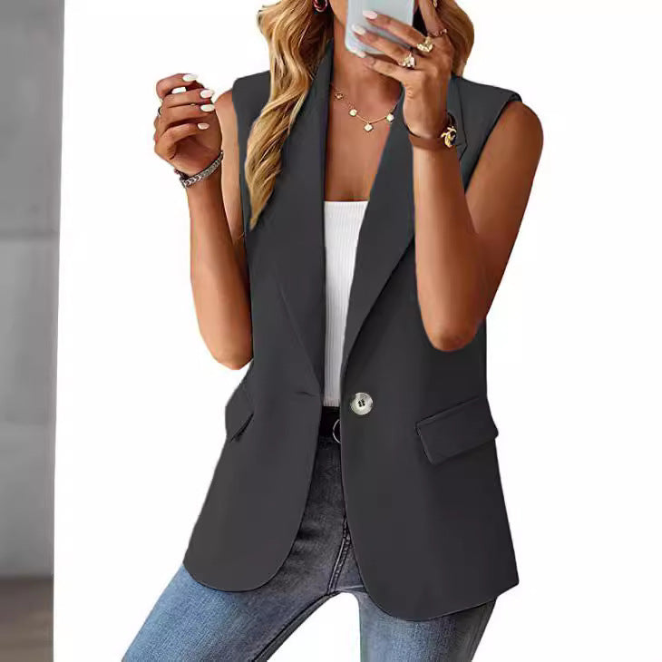 Damen ärmelloses Blazer R&B