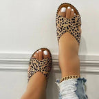 Damen Komfortable Zehentrenner-Sandalen mit breiten Riemen und modischem Design R&B