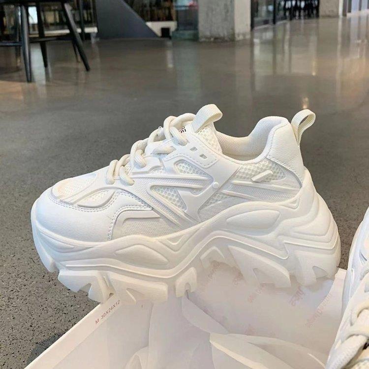 Damen Sportliche Chunky Sneakers mit verstärkter Sohle und atmungsaktiver Mesh-Oberfläche R&B