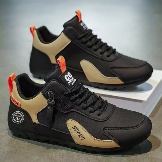 Damen modische und komfortable Sneaker mit praktischen Reißverschlüssen R&B