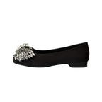 Damen Bequeme Ballerinas mit funkelndem Strassbesatz R&B