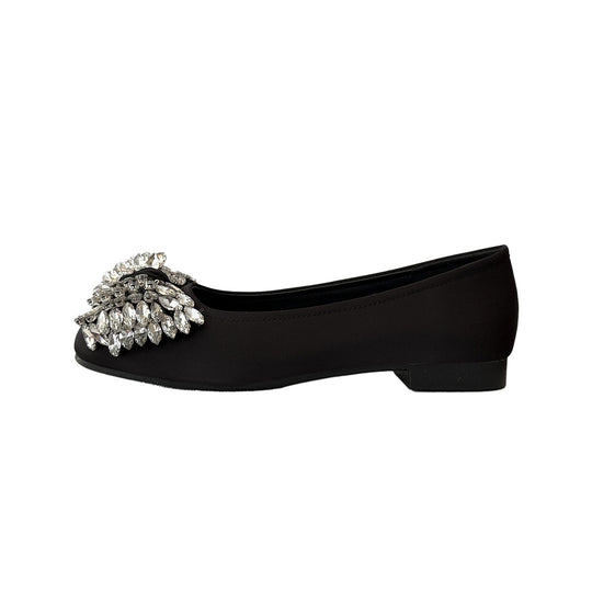 Damen Bequeme Ballerinas mit funkelndem Strassbesatz R&B