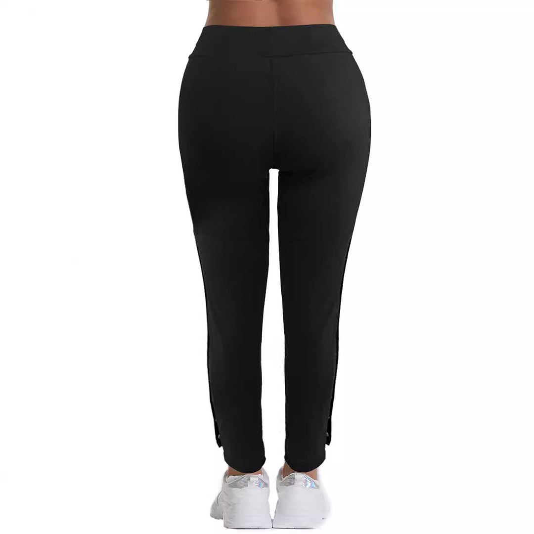 Damen Sportliche Freizeithose mit praktischen Cargo-Taschen und Knopfdetails R&B