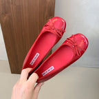 Damen Ballerinas mit dekorativer Schleifenapplikation und komfortablem Fußbett R&B