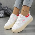 Damen modische Plateau-Sneaker mit trendiger Sohle R&B