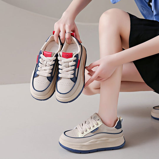 Damen trendige Chunky Sneakers mit gepolsterter Sohle und sportlichem Design R&B