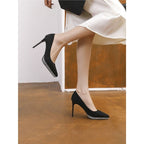 Damen elegante spitze High Heel Pumps mit goldenen Akzenten R&B