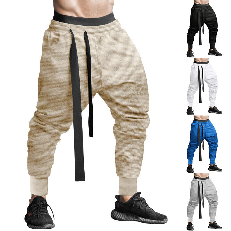 Herren Modische Freizeithose mit elastischem Bund und stylischem Kordelzug R&B