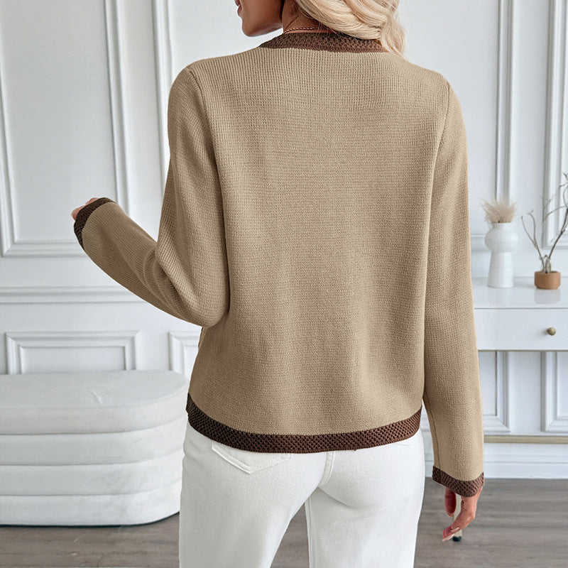 Damen Strickjacke mit dekorativen Knopfdetails und praktischen Taschen R&B