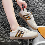 Damen modische Sneakers mit einzigartigem Leo-Design und bequemer Sohle R&B