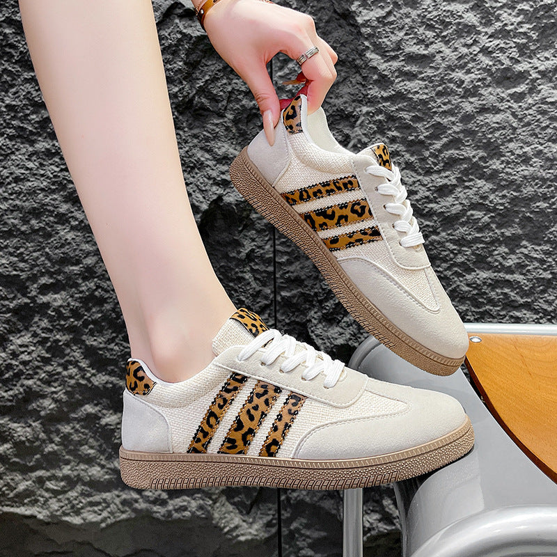 Damen modische Sneakers mit einzigartigem Leo-Design und bequemer Sohle R&B