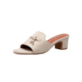 Damen Elegante Mules mit trendigem Schleifenakzent