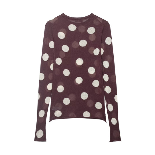 Damen Langarmshirt mit modernem Punkdesign und hochwertiger Baumwolle R&B