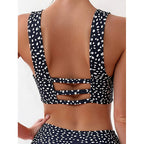Damen Bikini-Set mit hohem Bund und breiten Trägern R&B
