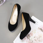 Damen klassische Pumps mit elegantem Blockabsatz und komfortabler Innenpolsterung R&B