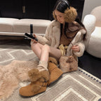 Damen kuschelige Winterboots mit weichem Innenfutter und modischem Fellrand R&B