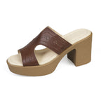 Damen Elegante und luftige Sandalen mit hohem Blockabsatz R&B