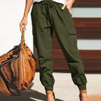 Damen Cargo-Hose mit elastischem Bund und praktischen Taschen R&B