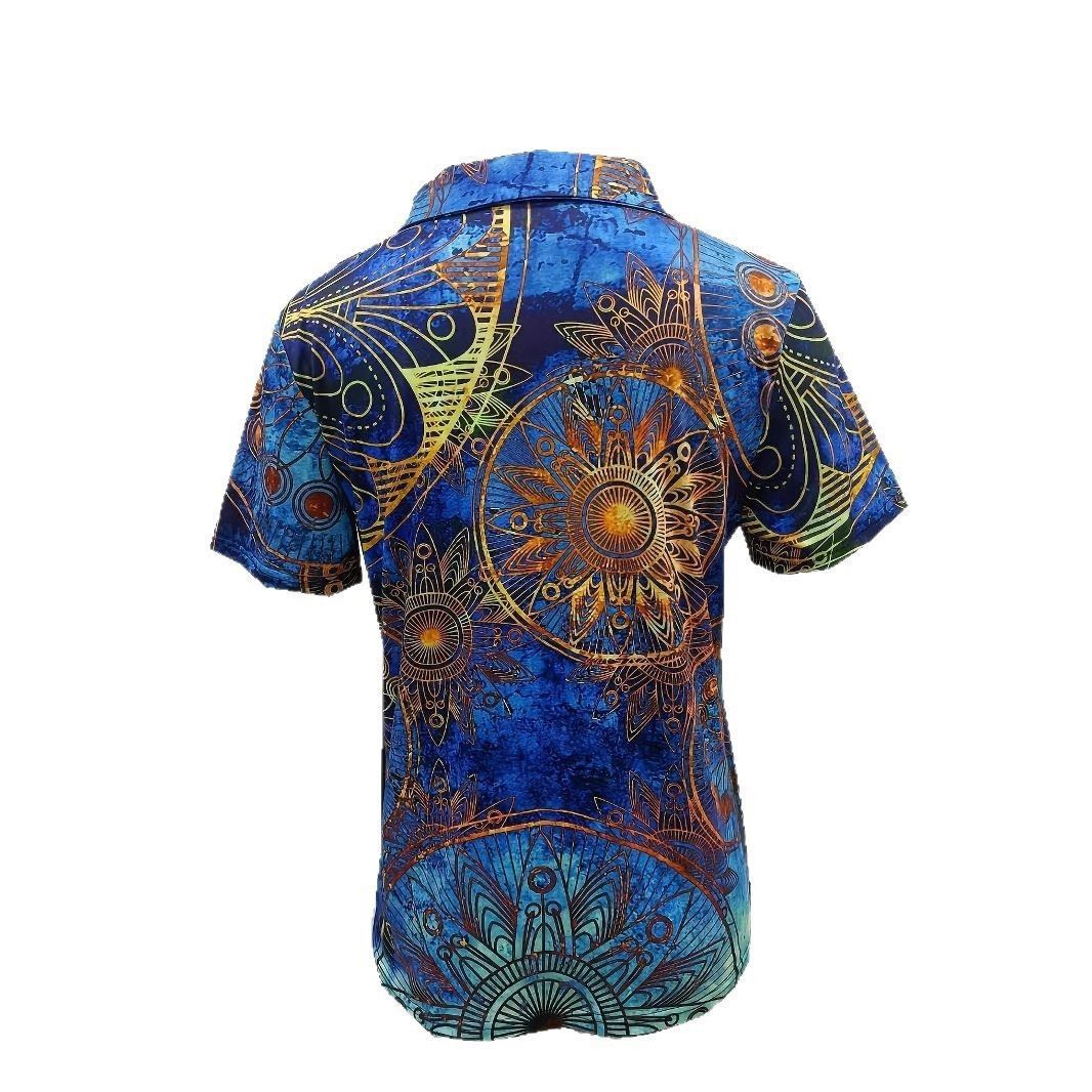 Damen Polo-Shirt mit höchstem Tragekomfort und grafischem Mandala-Design