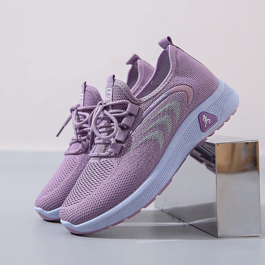 Damen atmungsaktive Laufschuhe mit flexibler Sohle und innovativem Obermaterial R&B