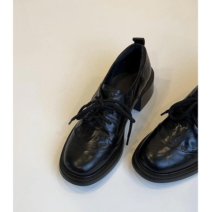 Damen Klassische Schnürschuhe mit komfortablem Blockabsatz R&B
