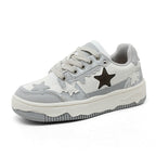 Damen Sneakers mit modischem Sternenmuster und dämpfendem Sohlenprofil R&B