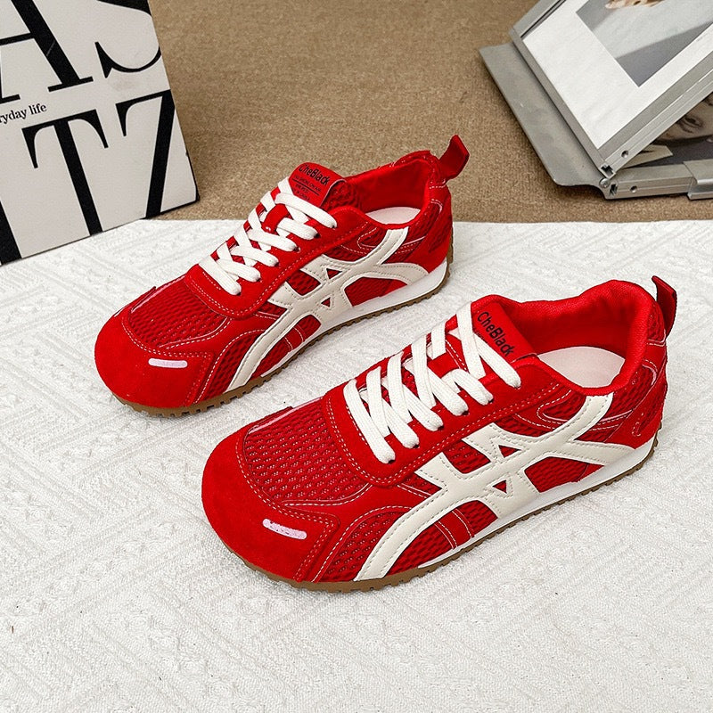 Damen Sportliche Lightweight Sneakers mit atmungsaktivem Obermaterial und rutschfester Sohle R&B